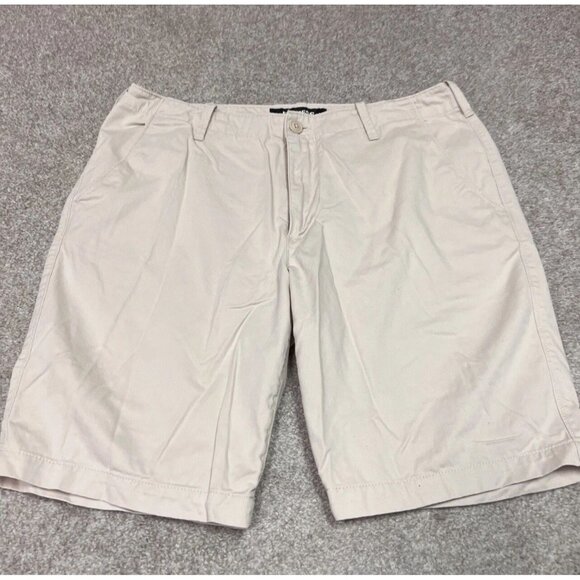 Express Shorts Classic At The Knee Men’s Beige Pockets Size 34 - Picture 5 of 12